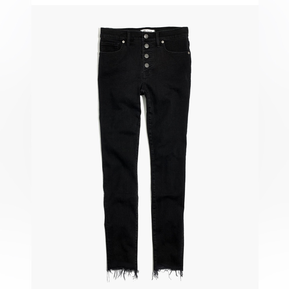 Madewell Mid-Rise Skinny Jeans in Berkeley Black